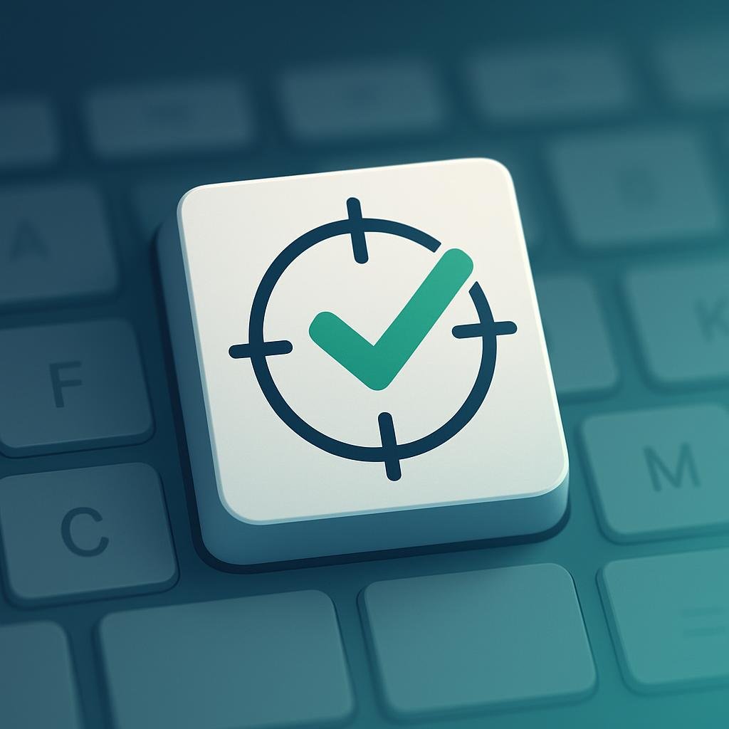 Screenshot of key accuracy typing drill